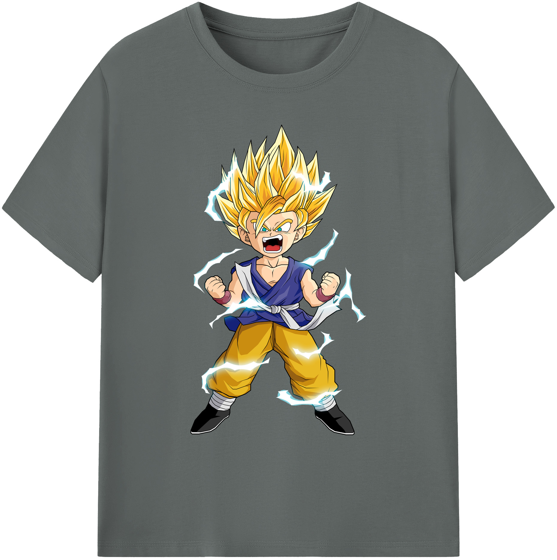 （画像用） ドラゴンボール 孫 悟飯（そんごはん）DRAGON BALL Son Gohan 綿100％ メンズ半袖Tシャツ｜肌触りやわらか＆通気性